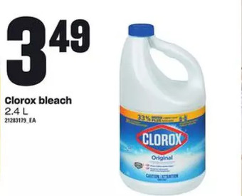 Loblaws Clorox bleach offer