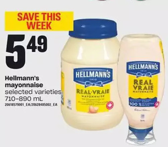 Loblaws Hellmann's mayonnaise offer