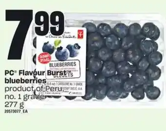 Loblaws Pc flavour burst blueberries offer