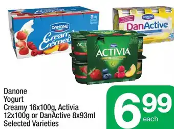 Highland Farms Danone yogurt creamy, activia or danactive offer