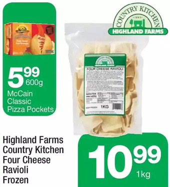 Highland Farms Highland farms country kitchen four cheese ravioli offer
