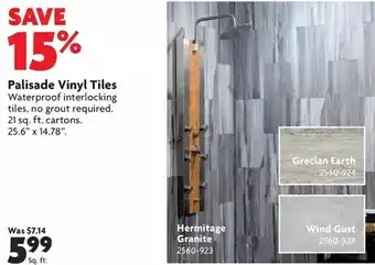 Home Hardware Palisade vinyl tiles offer