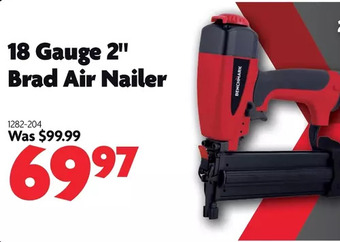 Home Hardware 18 gauge 2" brad air nailer offer