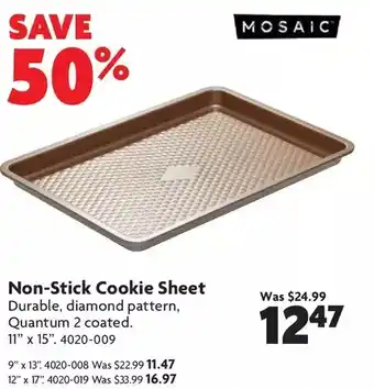 Home Hardware Non-stick cookie sheet: 9" x 13" | 11" x 15" | 12" x 17" offer