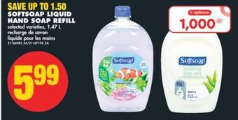 No Frills Softsoap liquid hand soap refill, 1.47 l offer