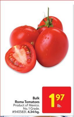 Walmart Bulk roma tomatoes offer