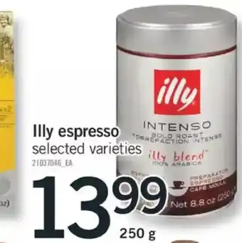 Fortinos Illy espresso offer