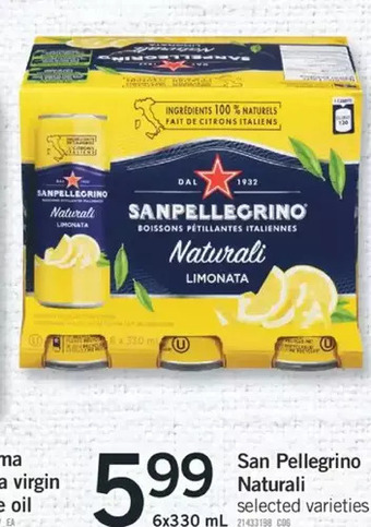 Fortinos San pellegrino naturali offer