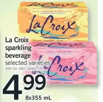 Fortinos La croix sparkling beverage offer