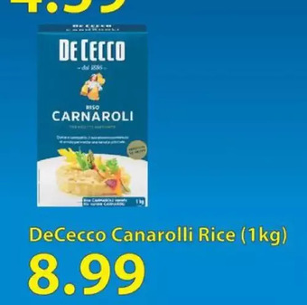 Fortinos Dececco canarolli rice offer