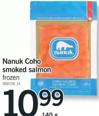 Fortinos Nanuk coho smoked salmon offer