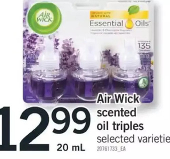 Fortinos Air wick scented oil triples offer