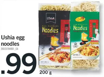 Fortinos Ushia egg noodles offer
