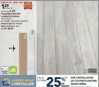 Plancher Stratifié Laminate Flooring