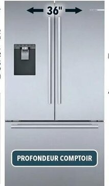 Réno Dépôt Bosch 21.6 CU. FT. Refrigerator offer