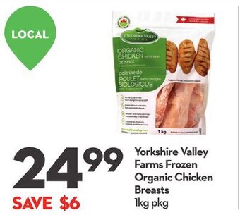 Longo's Yorkshire valley farms frozen organic chicken breasts offer