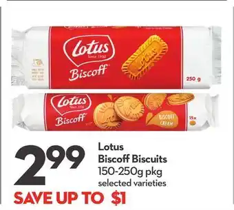 Longo's Lotus biscoff biscuits offer