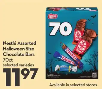 Longo's Nestlé assorted halloween size chocolate bars offer