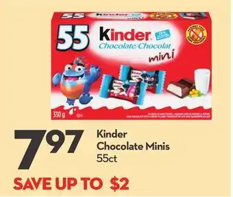 Longo's Kinder chocolate minis offer