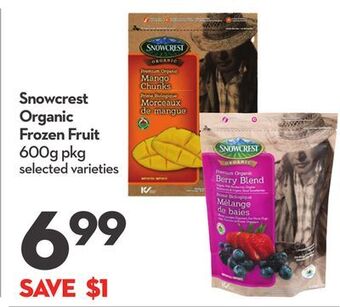 Longo's Snowcrest organic frozen fruit offer