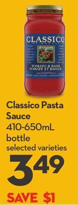 Longo's Classico pasta sauce offer