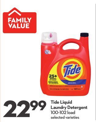Longo's Tide liquid laundry detergent offer
