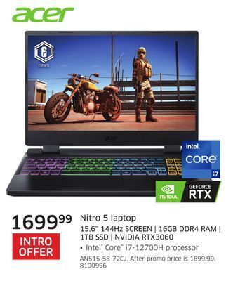 The Source Acer nitro 5 laptop offer