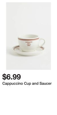 Cappuccino cup and saucer