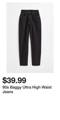 H&M 90s baggy ultra high waist jeans offer