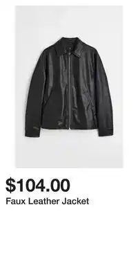 H&M Faux leather jacket offer