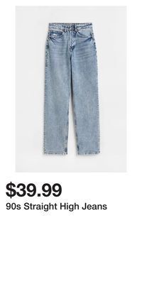 H&M 90s straight high jeans offer