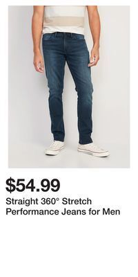 Old Navy Straight 360° stretch performance jeans for men offer