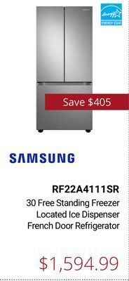 Canadian Appliance Source Samsung 30 free standing freezer located ice dispenser french door refrigerator offer