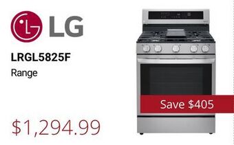 Canadian Appliance Source Lg range offer