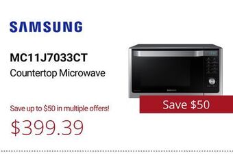 Canadian Appliance Source Samsung countertop microwave offer
