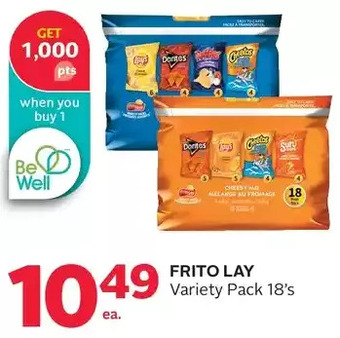 Rexall Frito lay variety pack offer
