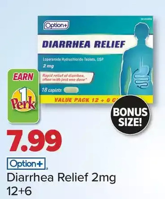 PharmaChoice Option+ diarrhea relief offer