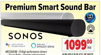 2001 Audio Video Sonos premium smart sound bar offer