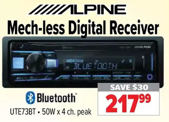 2001 Audio Video Alpine mech-less digital receiver offer