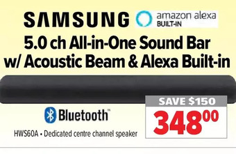 2001 Audio Video Samsung 5.0 ch all-in-one sound bar w/ acoustic beam & alexa built-in offer