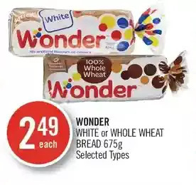 Shoppers Drug Mart Wonder white or whole wheat bread offer