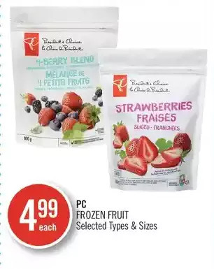 Shoppers Drug Mart Pc frozen fruit offer