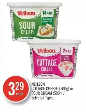 Shoppers Drug Mart Neilson cottage cheese or sour cream offer