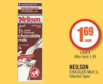 Shoppers Drug Mart Neilson chocolate milk offer