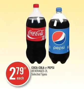 Shoppers Drug Mart Coca-cola or pepsi beverages offer