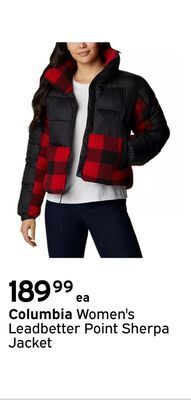 Columbia women's leadbetter point sherpa jacket