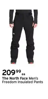 Atmosphere The north face men's freedom insulated pants offer