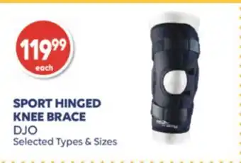 Wellwise by Shoppers Sport hinged knee brace djo offer