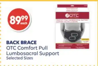 Wellwise by Shoppers Back brace otc comfort pull lumbosacral support offer