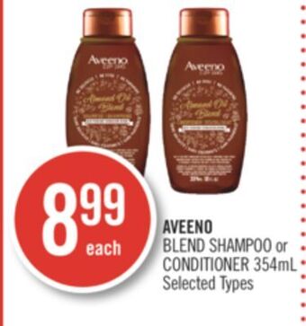 Shoppers Drug Mart Aveeno blend shampoo or conditioner offer